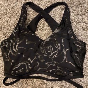Fabletics black sports bra Size S